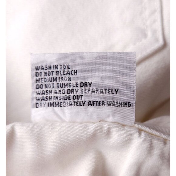 Officine Generale Slim Fit Japanese Selvedge Denim Jeans 28 Mens White $315 - Picture 14 of 14